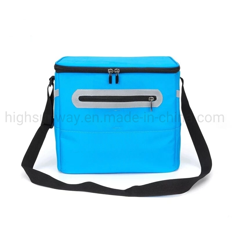 2020 Promotional Outdoor Food Picnic Insulated Lunch Cooler Bag with Reflective Strip