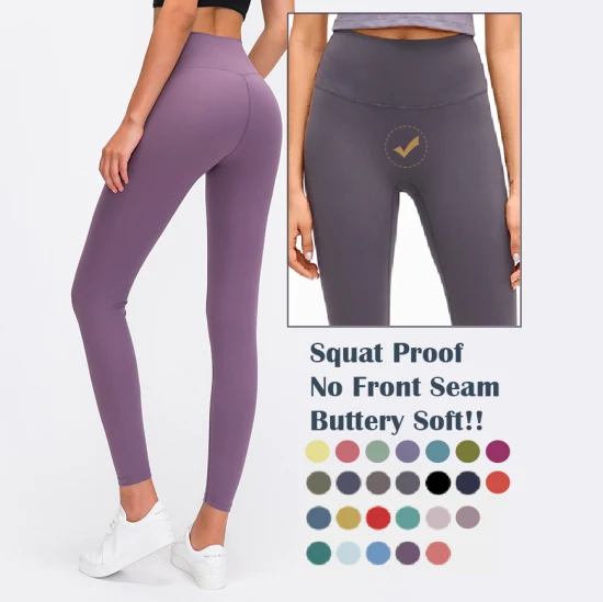 Pantalons de Yoga taille haute sans couture avant, vêtements de sport pour femmes, Leggings de Yoga