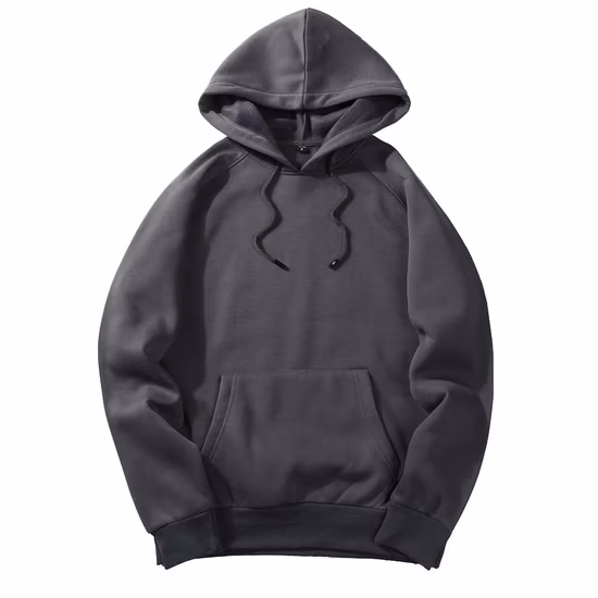 Sweat à capuche de conception personnalisée incorporé surdimensionné d'épaisseur pour hommes