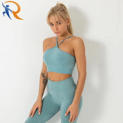 Mode Sexy femmes Fitness Gym porter haut Fitness Yoga ensemble