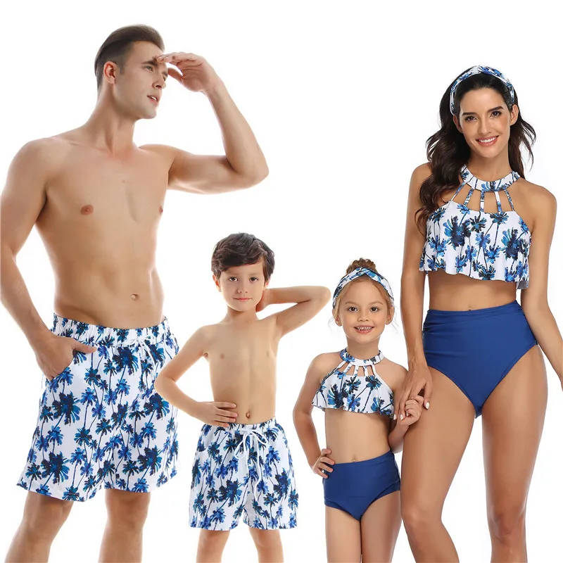 Maillot de bain personnalisé fabricant plage maillots de bain pour bébé dame/hommes/garçon/fille maillots de bain